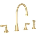 thumbnail image 1 of Perrin And Rowe U.4736L-2 Georgian Era 1.8 GPM Widespread Kitchen Faucet - Satin English, 1 of 5