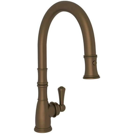 Perrin And Rowe U.4744-2 Georgian Era 1.8 GPM Single Hole Pull Down Kitchen Faucet -