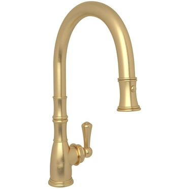 Perrin And Rowe U.4744-2 Georgian Era 1.8 GPM Single Hole Pull Down Kitchen Faucet - Satin