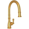 thumbnail image 1 of Perrin And Rowe U.4744-2 Georgian Era 1.8 GPM Single Hole Pull Down Kitchen Faucet - Gold, 1 of 7