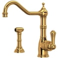 thumbnail image 1 of Perrin And Rowe U.4746-2 Edwardian 1.8 GPM Single Hole Kitchen Faucet - Gold, 1 of 7
