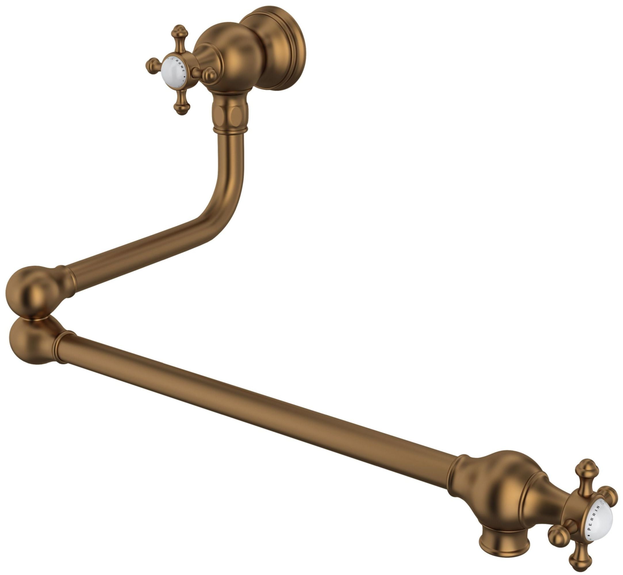 Edwardian Bronze Wall-Mounted Pot Filler Faucet
