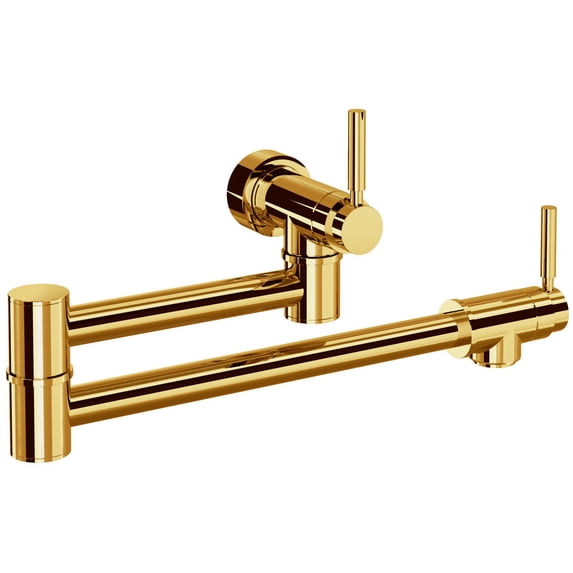 Perrin And Rowe U.4899Ls-2 Holborn 1.8 GPM Wall Mounted Double Handle Pot Filler Faucet -