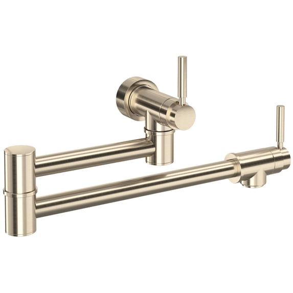 Perrin And Rowe U.4899Ls-2 Holborn 1.8 GPM Wall Mounted Double Handle Pot Filler Faucet -