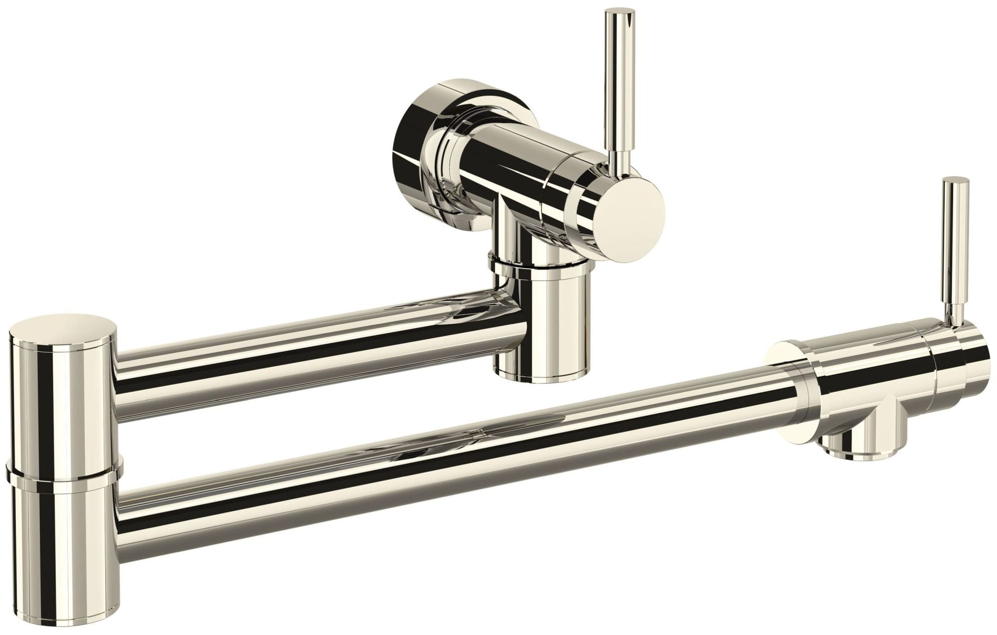 Holborn Transitional Polished Nickel Wall-Mounted Pot Filler