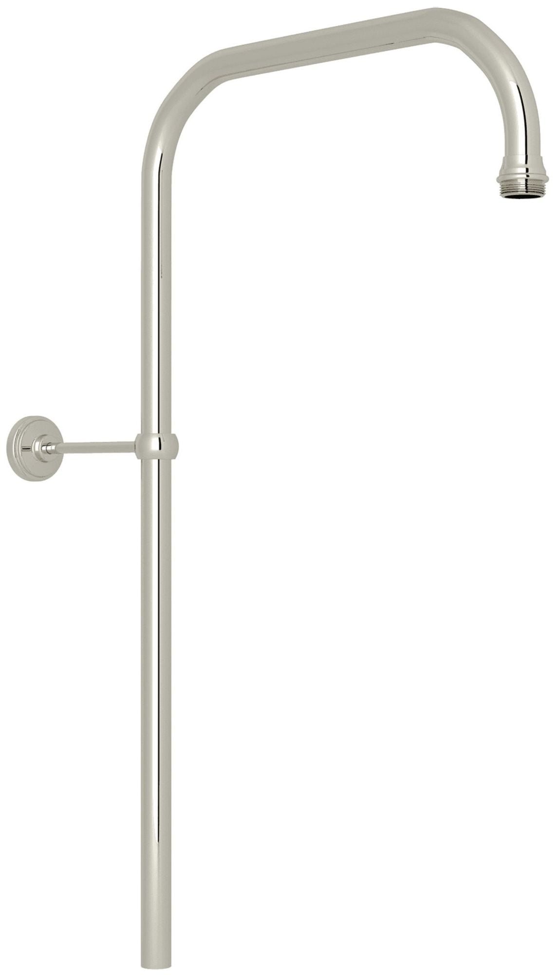 Elegant 31" Polished Nickel Classic Rigid Riser Shower Outlet