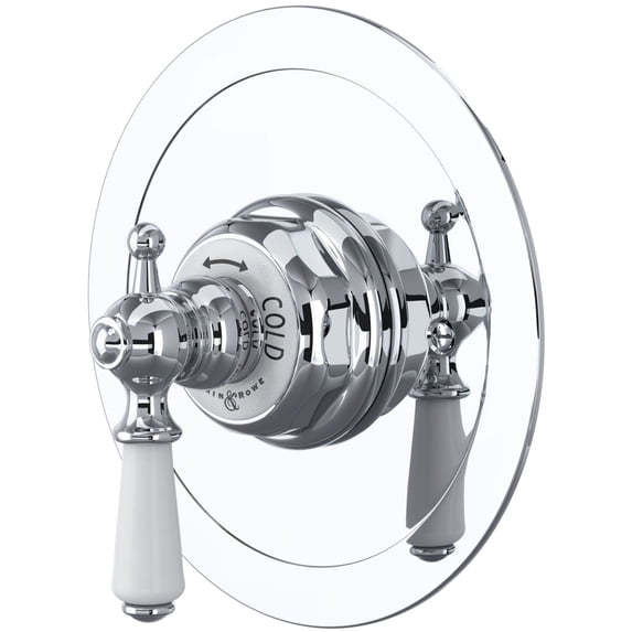 Perrin And Rowe U.5565L/To Edwardian Thermostatic Valve Trim Only - Chrome