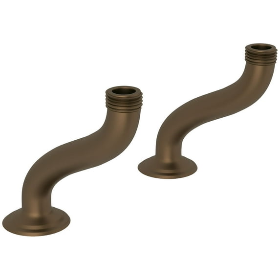 Perrin And Rowe U.6386 Brass Extended Deck Pillar Unions - Bronze