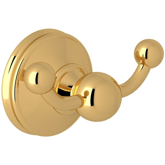 Perrin And Rowe U.6622 Georgian Era Double Robe Hook - Gold