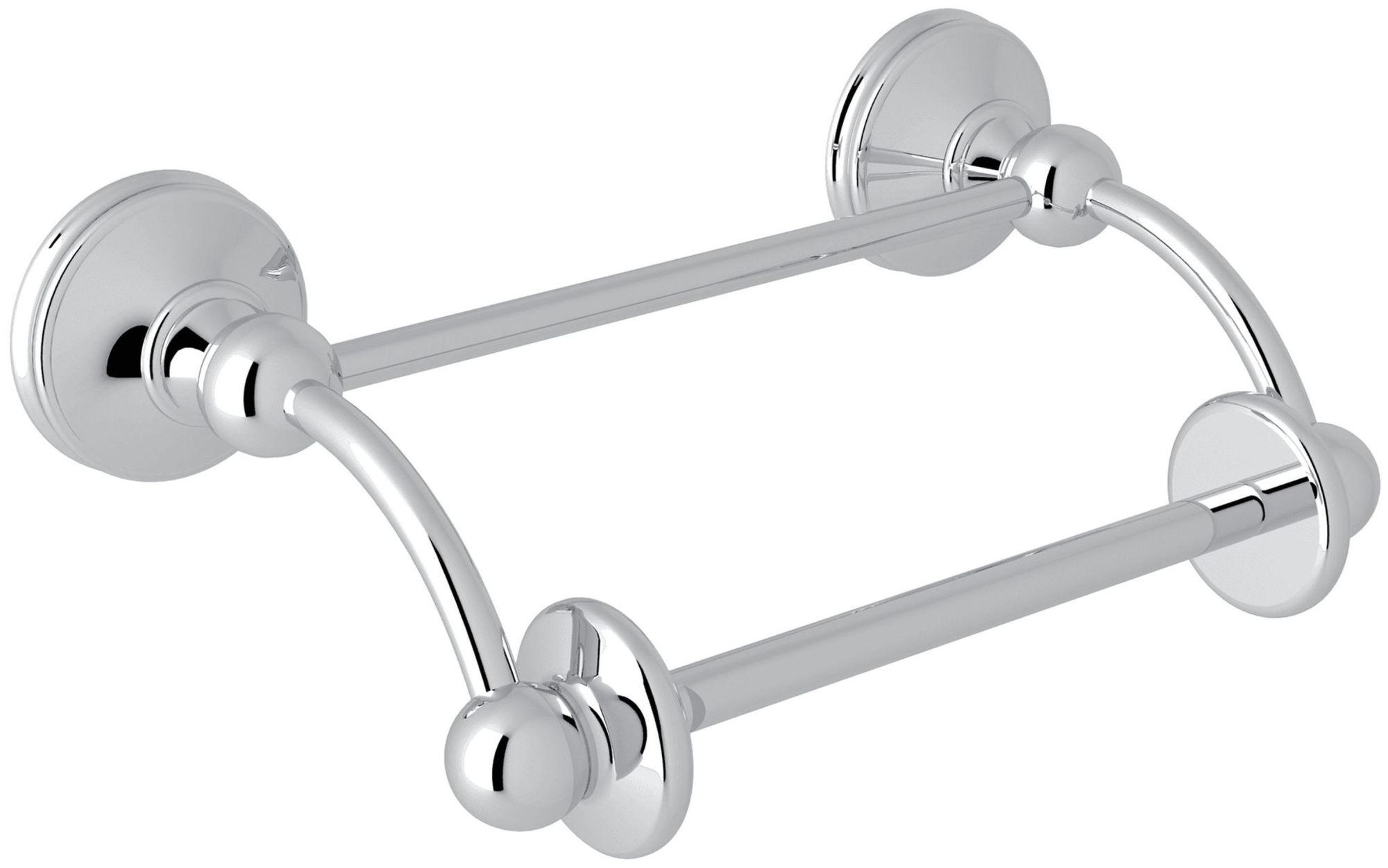 Perrin And Rowe U.6648 Georgian Era Wall Mounted Pivoting Toilet Paper Holder - Chrome