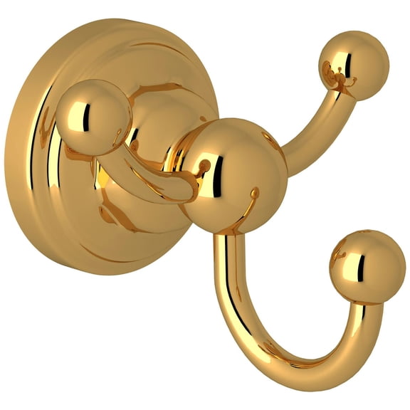 Perrin And Rowe U.6923 Edwardian Triple Robe Hook - Brass