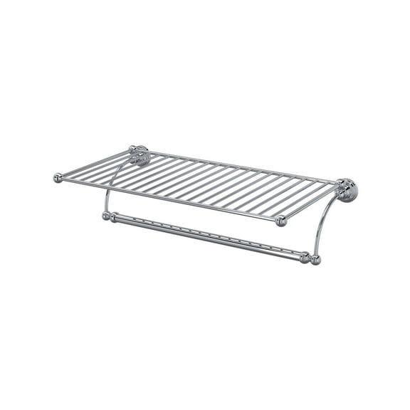 Perrin And Rowe U.6961 Edwardian 20" Wall Mounted Towel Rack - Chrome