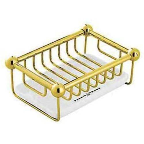 Perrin And Rowe U.6972 Free Standing Brass Soap Basket - Gold