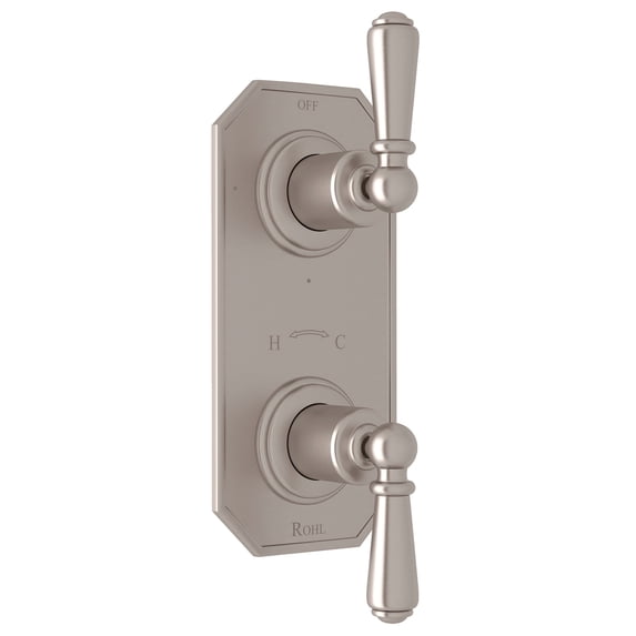 Perrin And Rowe U.8585L/To Edwardian 5 Function Thermostatic Valve Trim Only - Nickel