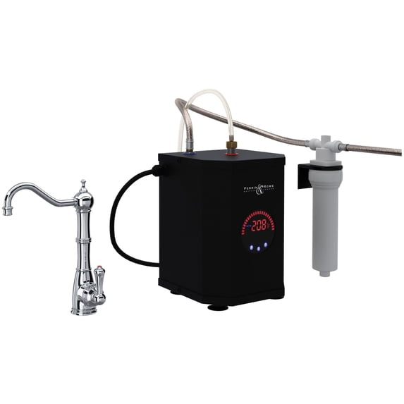 Perrin And Rowe U.Kit1323ls-2 Edwardian Hot Water Dispenser, Tank And Filter Kit - Chrome