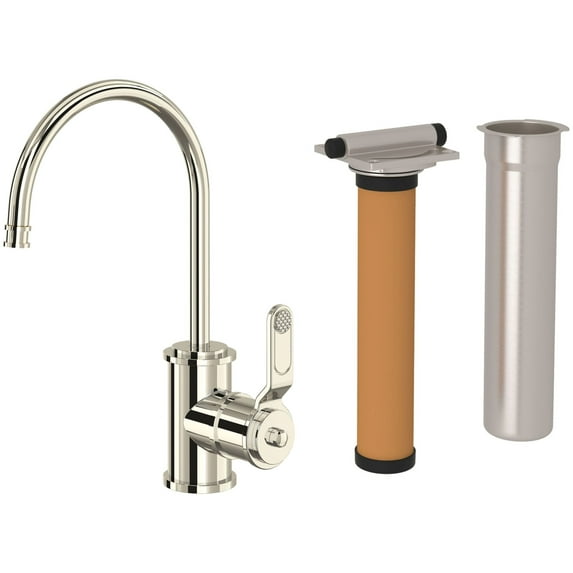 Perrin And Rowe U.Kit1633ht-2 Armstrong 0.5 GPM Kitchen Faucet And Filter Kit - Nickel