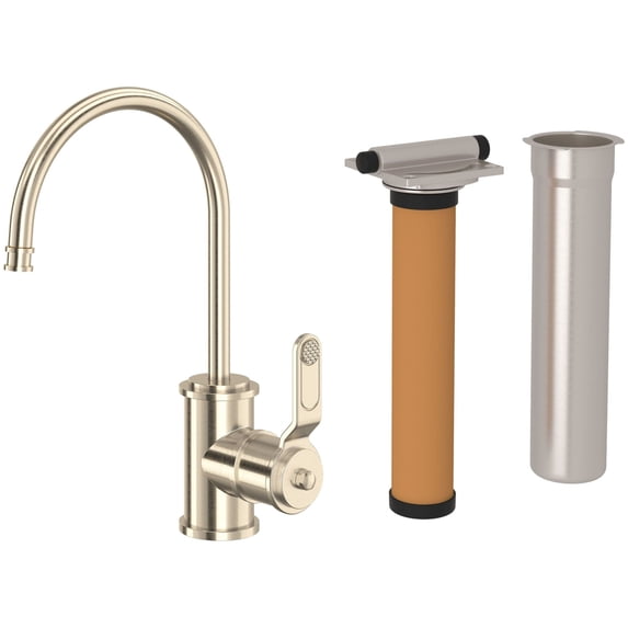 Perrin And Rowe U.Kit1633ht-2 Armstrong 0.5 GPM Kitchen Faucet And Filter Kit - Nickel