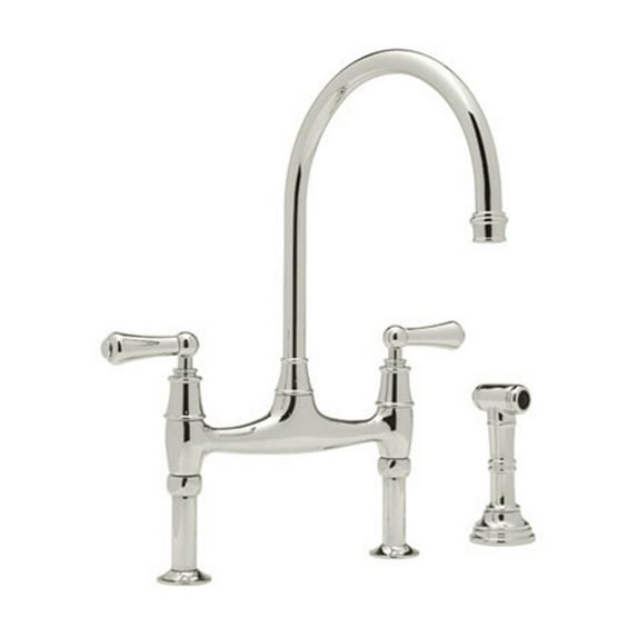 Perrin & Rowe U.4719L-PN-2 Brass Kitchen Faucet