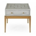 thumbnail image 1 of Perrine Wood Rectangular End Table in Soft Graphite Gray, 1 of 5