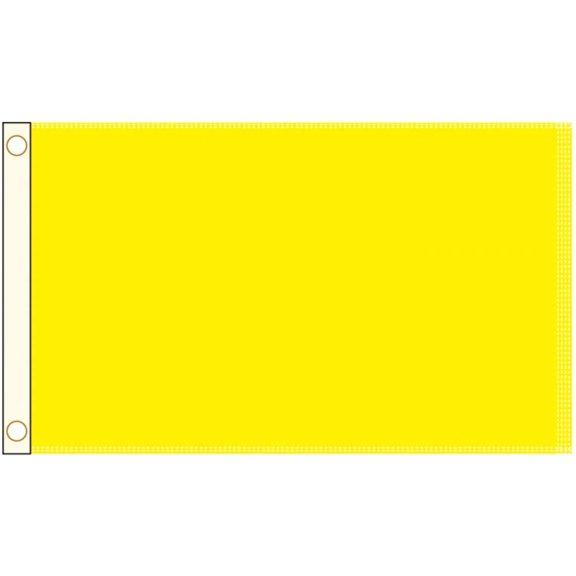 Perrini Poly Nylon 3x5 Yellow Flag