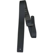 Perris 2" Basic Leather Black Guitar Strap, Fully Adjustable From 44.5" to 53"
