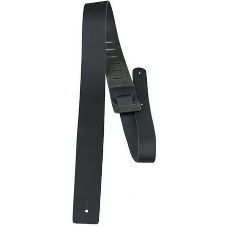 Perris 2" Basic Leather Black Guitar Strap, Fully Adjustable From 44.5" to 53"