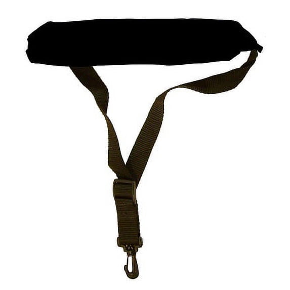 Perris Black Saxaphone Strap With Padding, Tri Glide & Plastic Swivel Hook