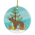 thumbnail image 1 of Perro de Presa Canario Christmas Ceramic Ornament, 1 of 3