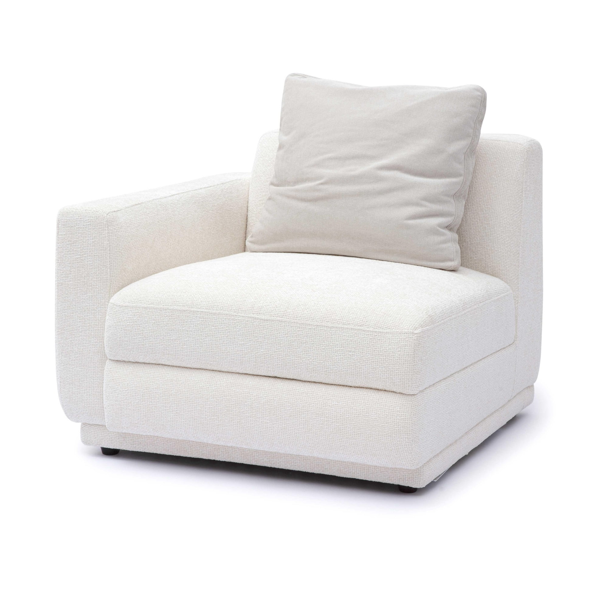 Perry Cream Chenille Modular LAF Corner Chair - Walmart.com