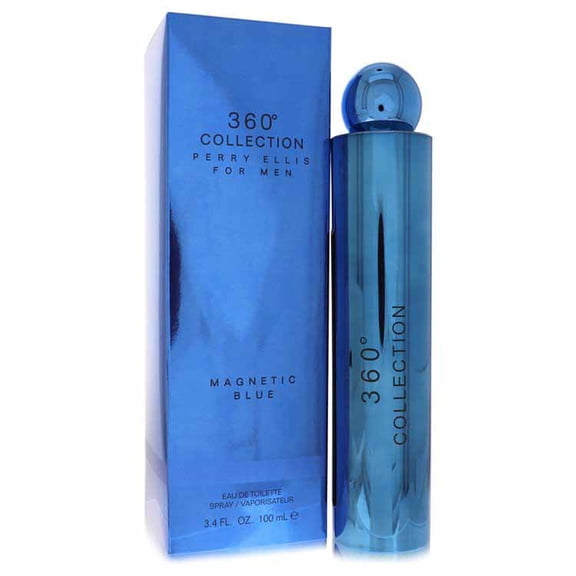 Perry Ellis Men's 360 Collection Magnetic Blue EDT Spray 3.4 oz Fragrances 844061009431