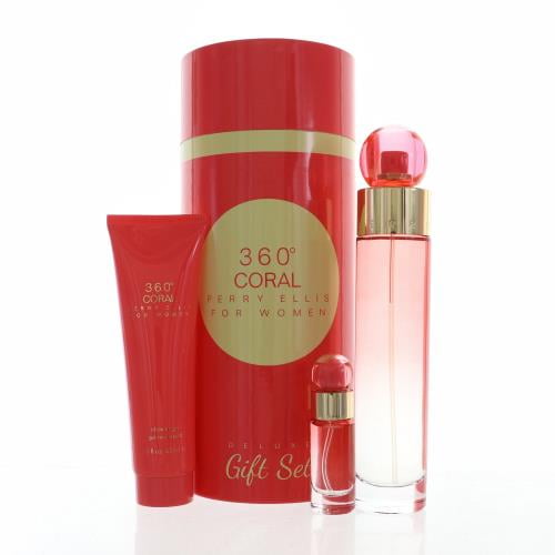 Perry Ellis 360 Coral Pc Gift Set EDP Spray, EDP