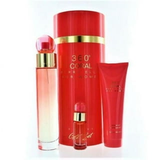 Perry Ellis 360 Red by Perry Ellis Gift Set -- 3.4 oz EDT Sp + .25 oz Mini  EDT Sp + 3 oz Shower in Tube Box for Men 