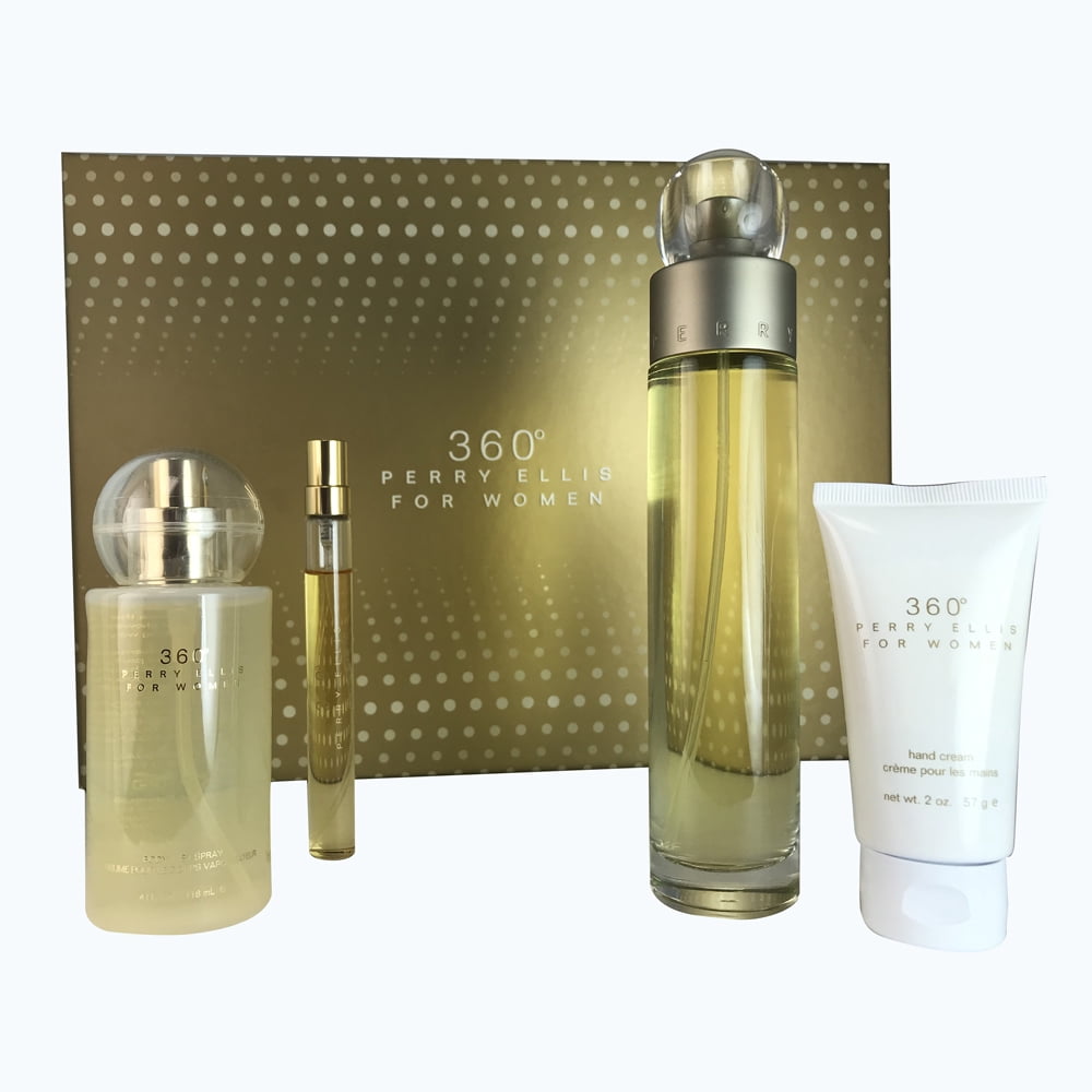 Perry Ellis 360 Perfume 4-Piece Gift Set for Women - Walmart.com