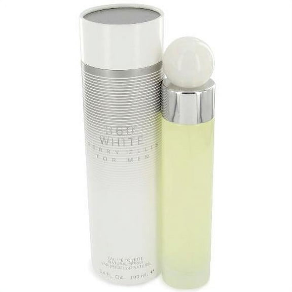 Perry Ellis 360 White Eau de Toilette, Cologne for Men, 3.4 Oz