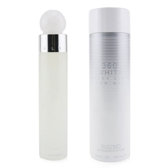 Perry Ellis 360 White Eau de Toilette, Cologne for Men, 3.4 Oz