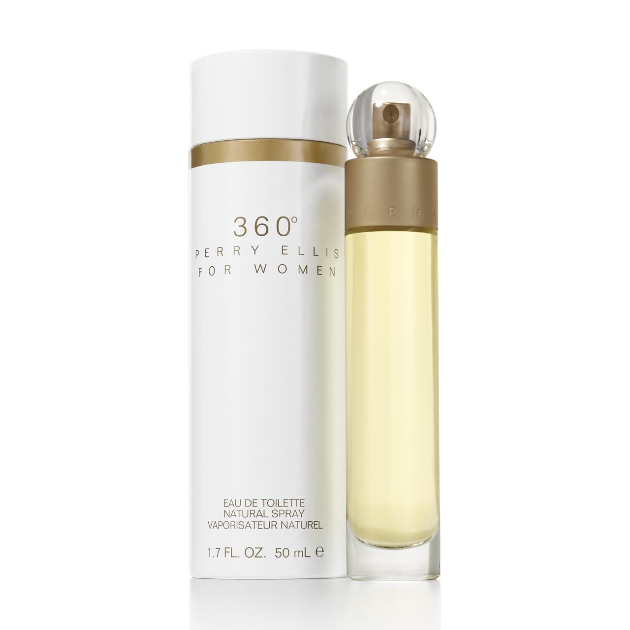 Perry Ellis 360° for Women Eau De Toilette Spray, Perfume for Women, 1.7 fl. oz