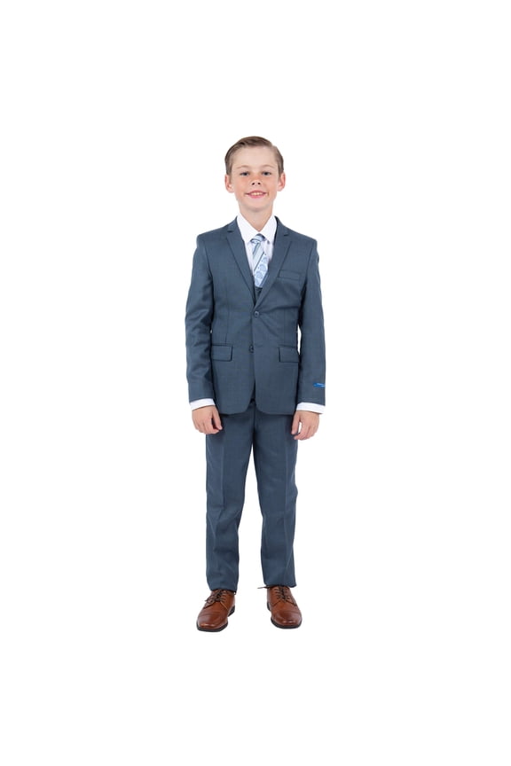Perry Ellis Boy's Sharkskin 5pc Suit