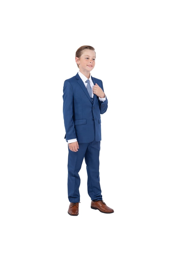 Perry Ellis Boy's Sharkskin 5pc Suit