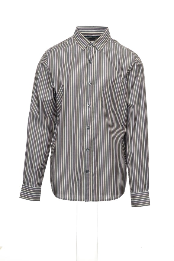 Gray Button Down Shirt Sport , Size Medium