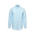 thumbnail image 1 of Perry Ellis Light Blue Striped Button Down Shirt Sport , Size Small, 1 of 4