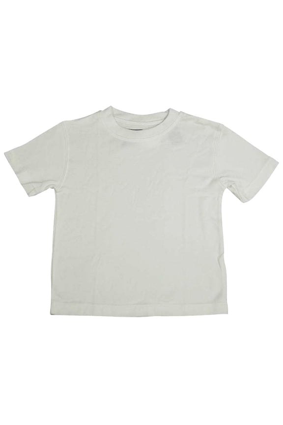 - Little Boys Short Sleeved Ribbed Tee 10188-4T (WHITE)