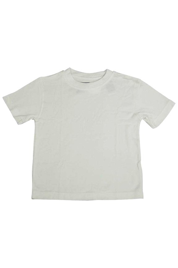 - Little Boys Short Sleeved Ribbed Tee 10189-18 (WHITE)