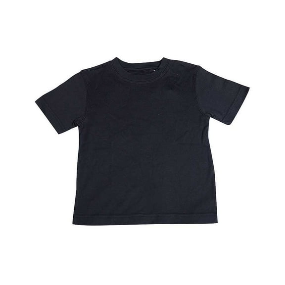 Perry Ellis - Little Boys Short Sleeved Ribbed Tee 10193-4 (BLACK)