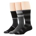 thumbnail image 1 of Perry Ellis Men's 3 Pk Casual Crew Ribbed Socks Black Size Regular, 1 of 3