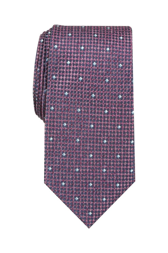 Men's Blue Arran Neat Polka Dot Classic Neck Tie Silk Red Not Applicable