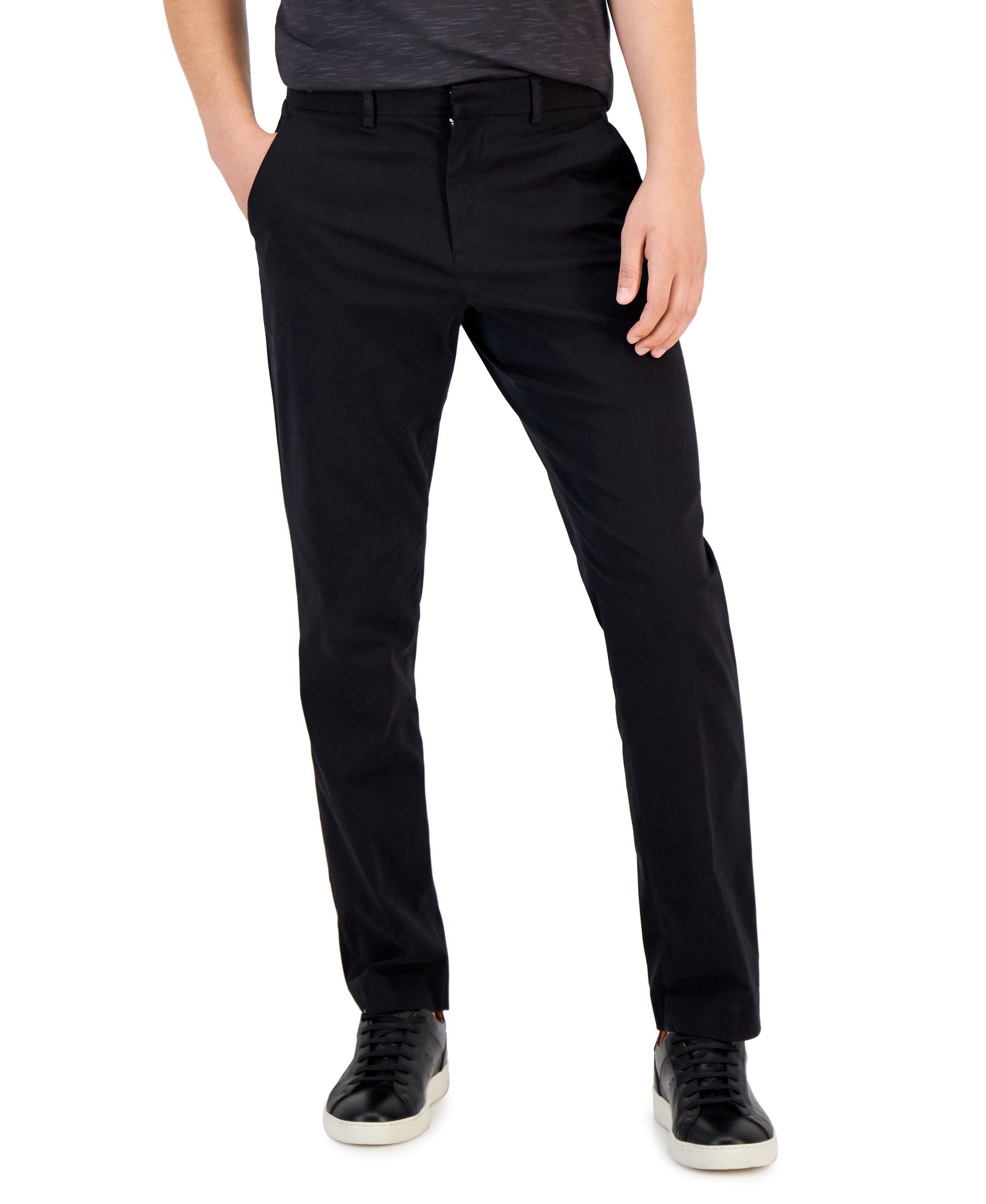 Perry Ellis Portfolio Men's Slim Fit Dress Pants Charcoal