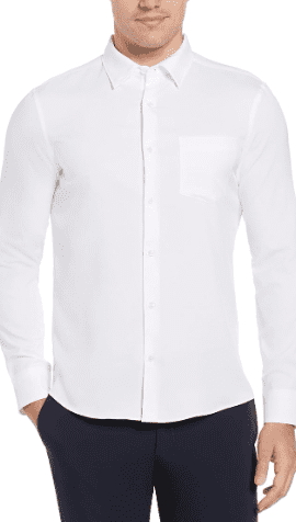 perry ellis dress shirts Slim Fit Total Stretch Pocket Shirt