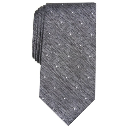 Perry Ellis Men's Burro Classic Dot Tie Gray One Size