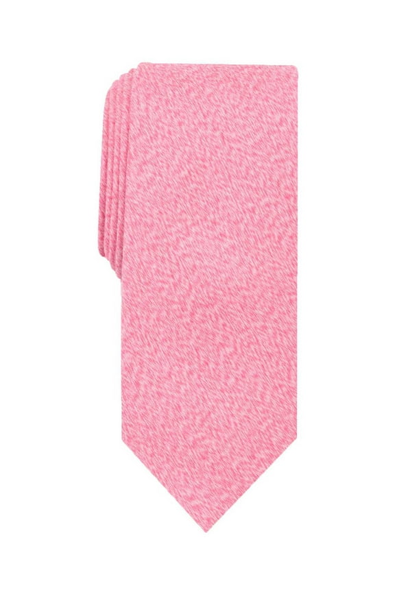Mens Ohley Solid Slim Ties, Pink