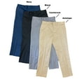 thumbnail image 1 of Perry Ellis Men's Portfolio Stretch Straight Leg Flex Flat Front Dress Pants (Navy, 34x30), 1 of 2